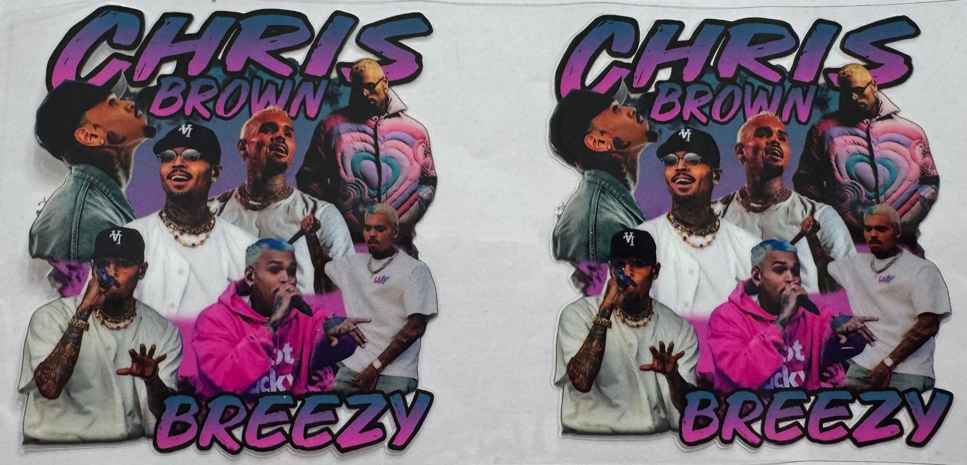 Chris Brown 16oz Uv Dtf Wrap