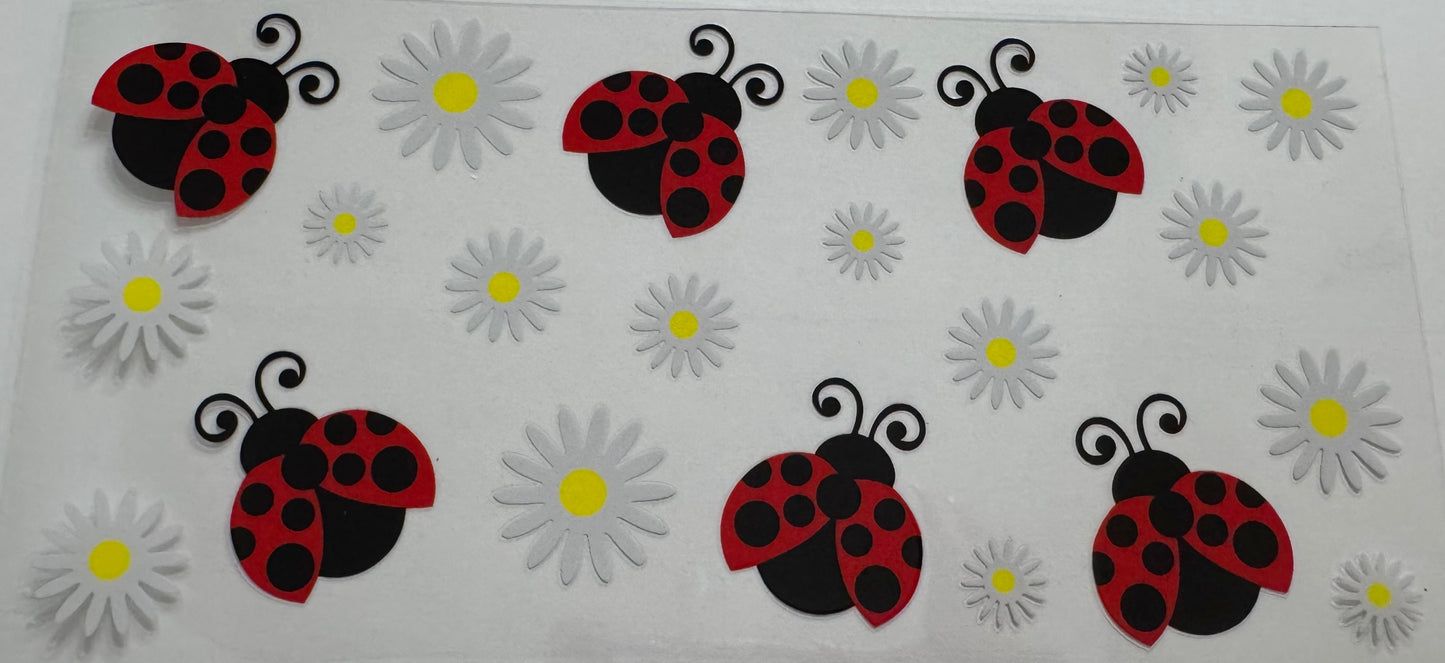 Ladybug 16oz Uv DTF Wrap
