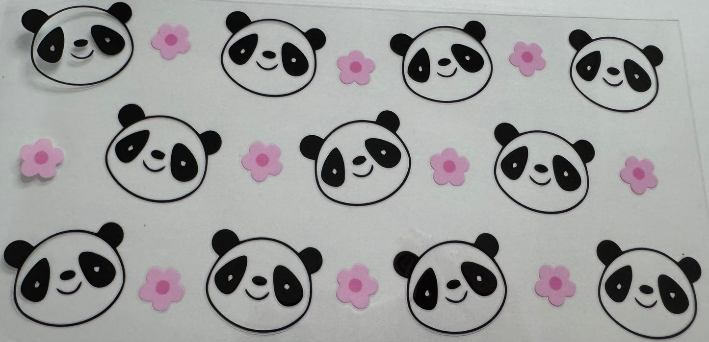 Panda 16oz Uv DTF Wrap
