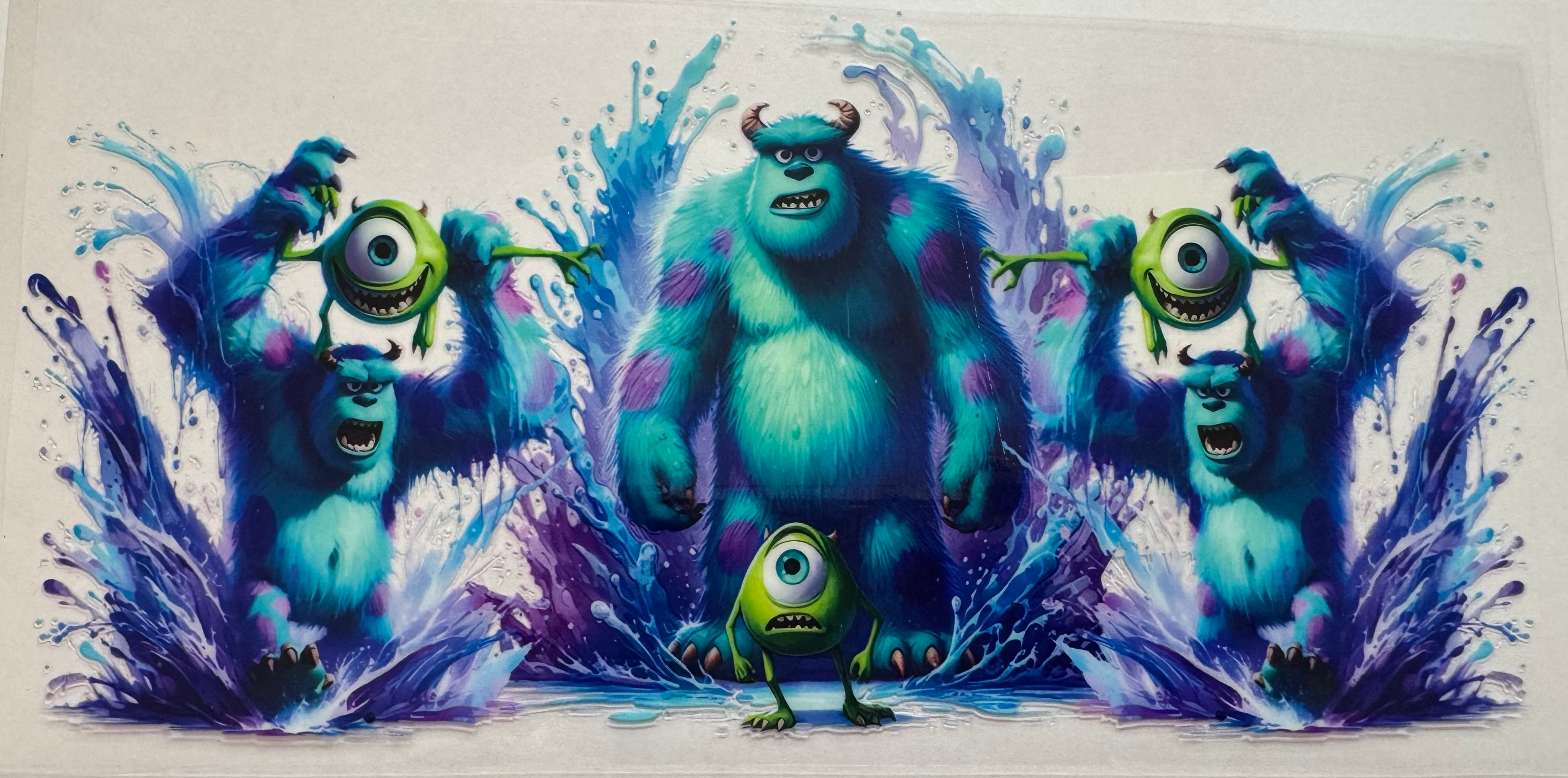 Monsters Inc 16oz Uv DTF Wrap