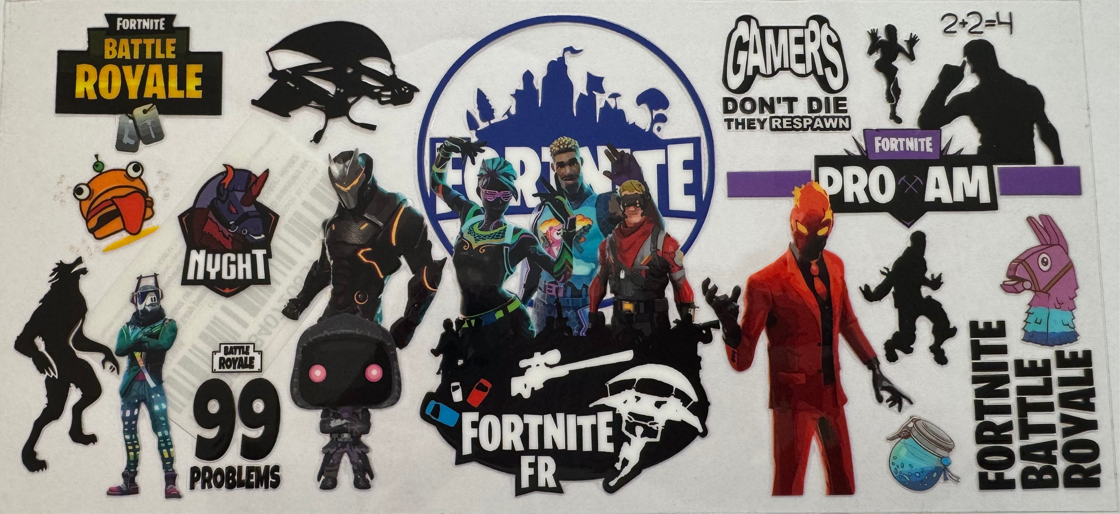 Fortnite 16oz Uv DTF Wrap