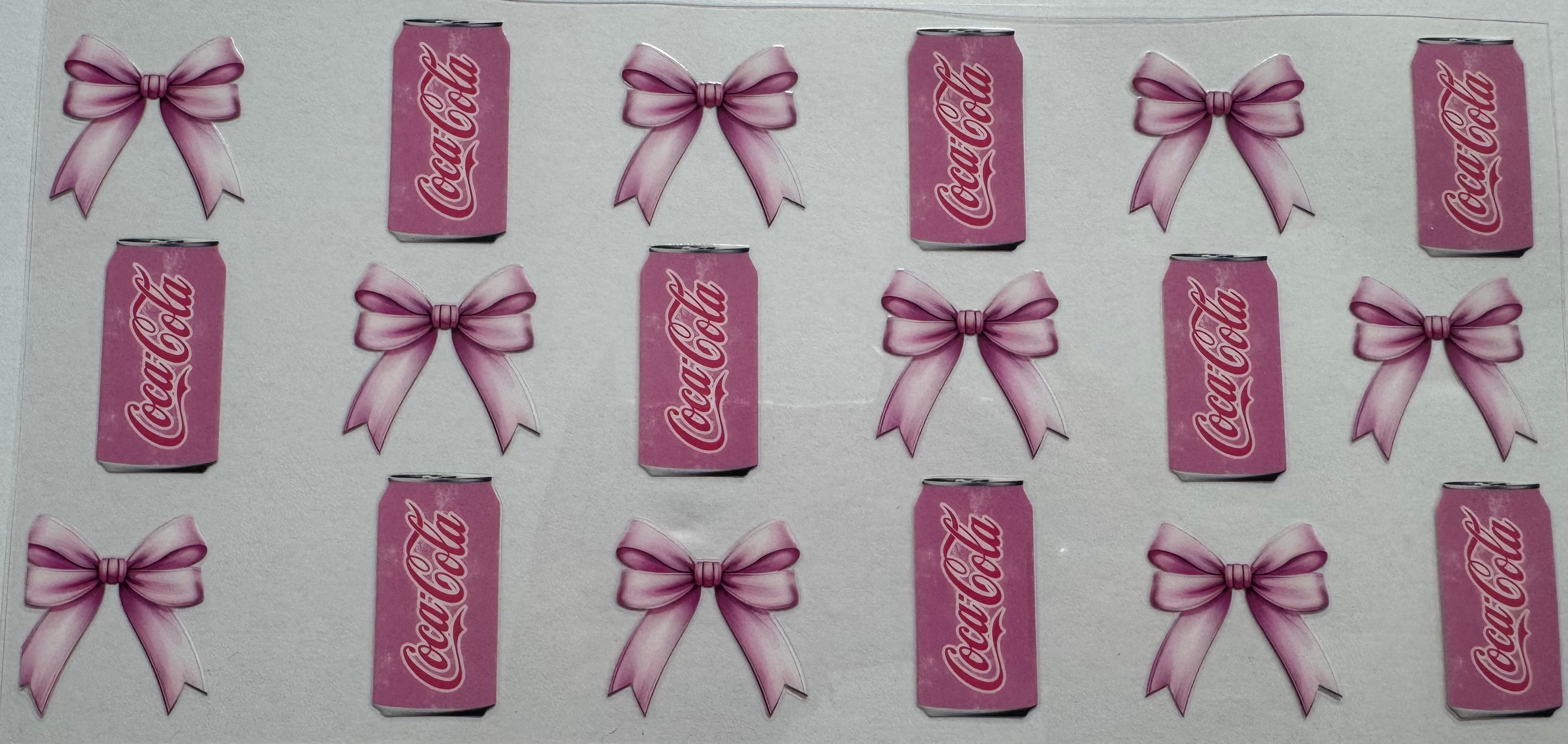 Pink Coke 16oz Uv DTF Wrap