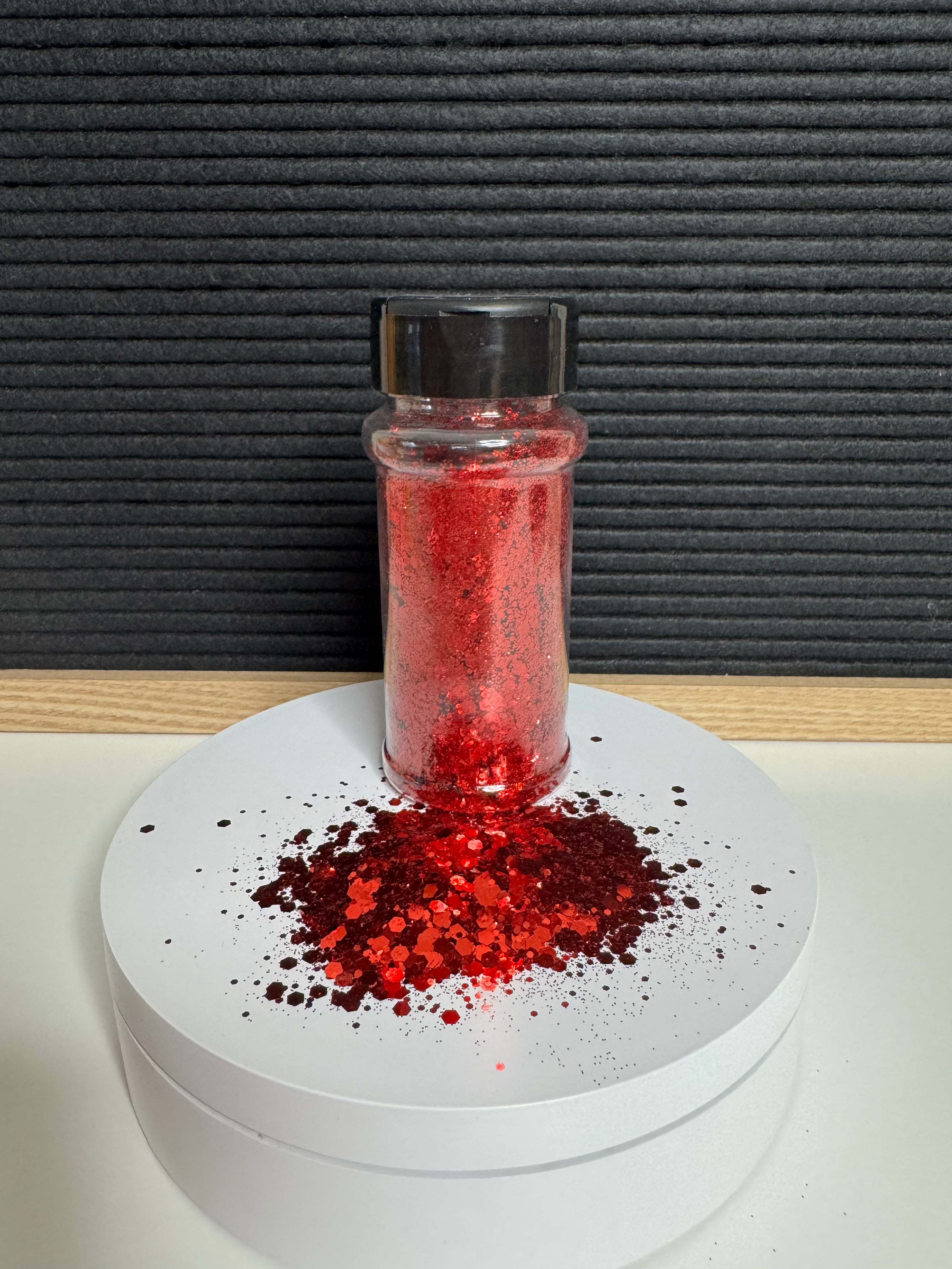 Red Velvet 50g bottle chunky glitter