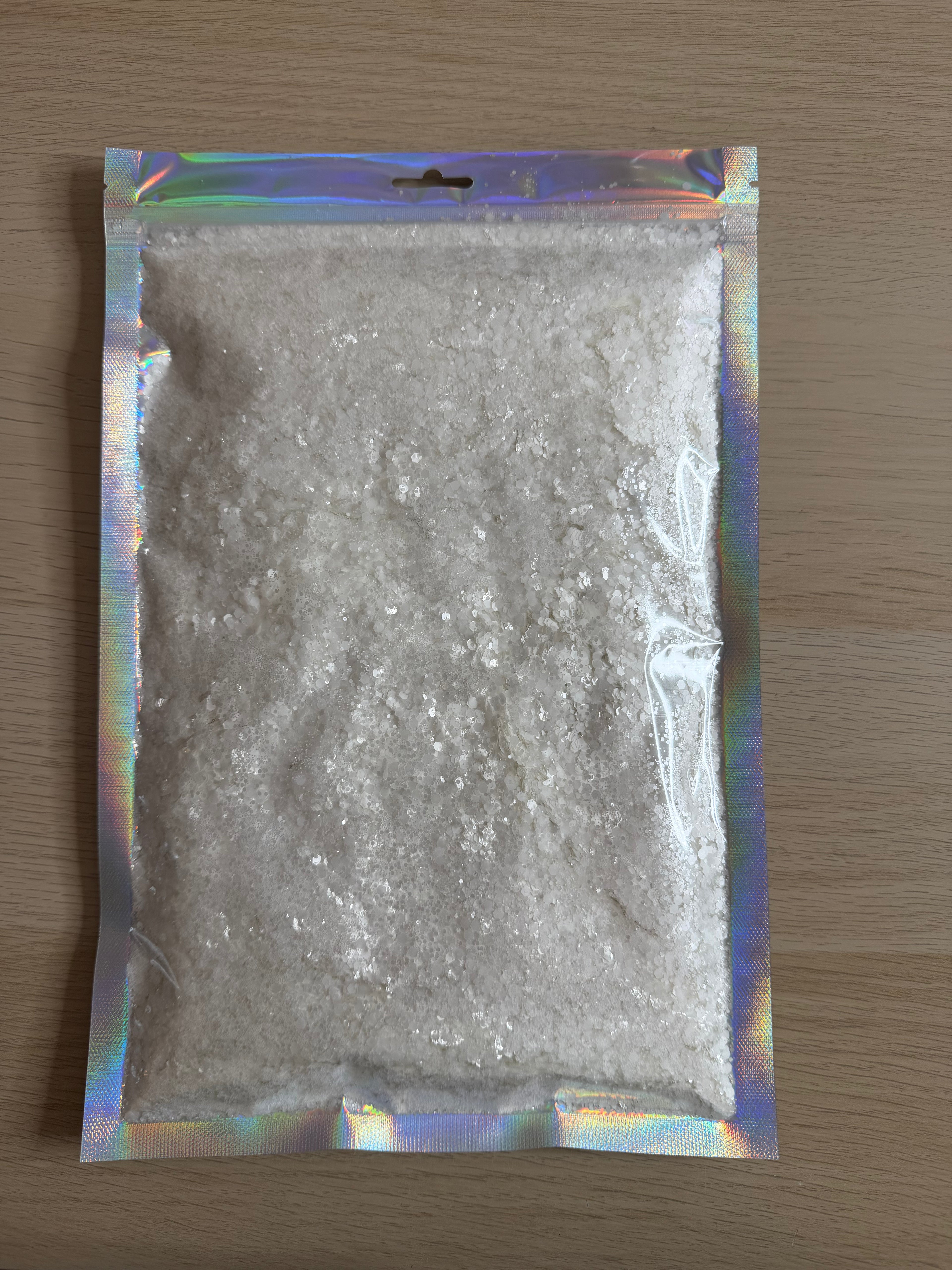 White 300g Chunky glitter