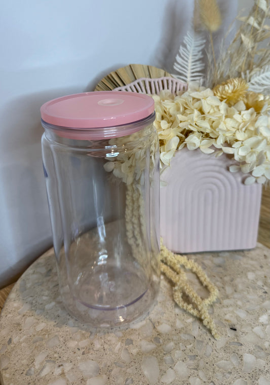16oz Acrylic Snow Globe Tumbler