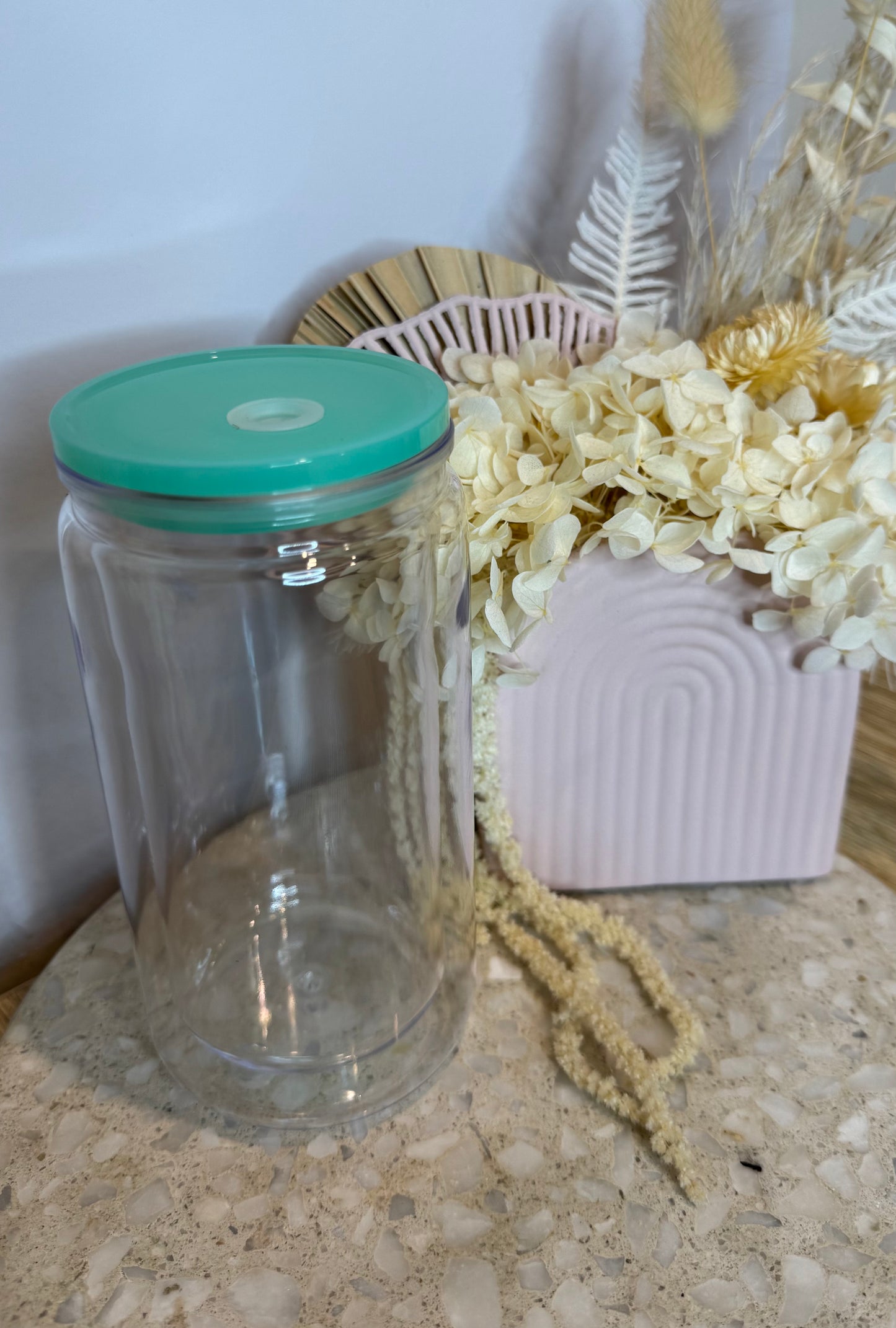 16oz Acrylic Snow Globe Tumbler