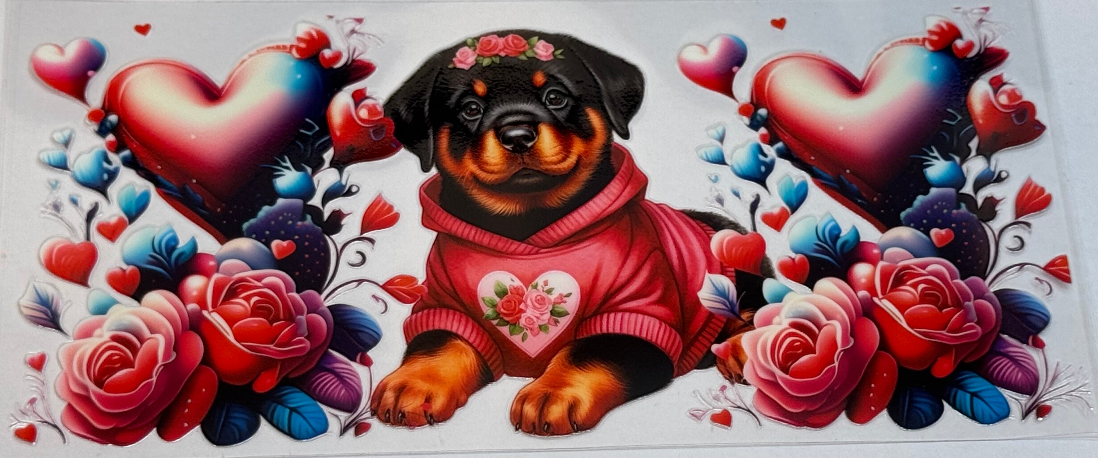 Rottweiler 16oz Uv DTF Wrap