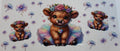 Rainbow Tutu Cow 16oz Uv DTF Wrap