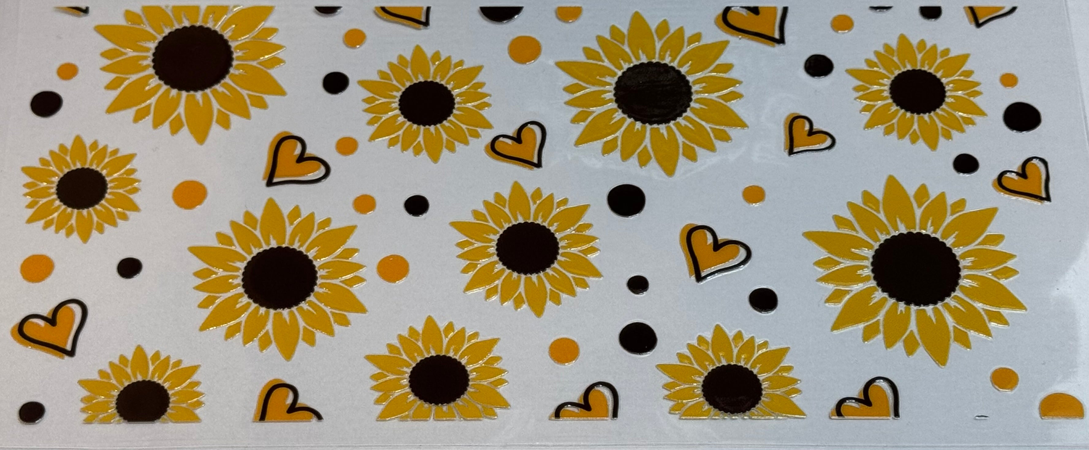 Sunflower 16oz Uv DTF Wrap
