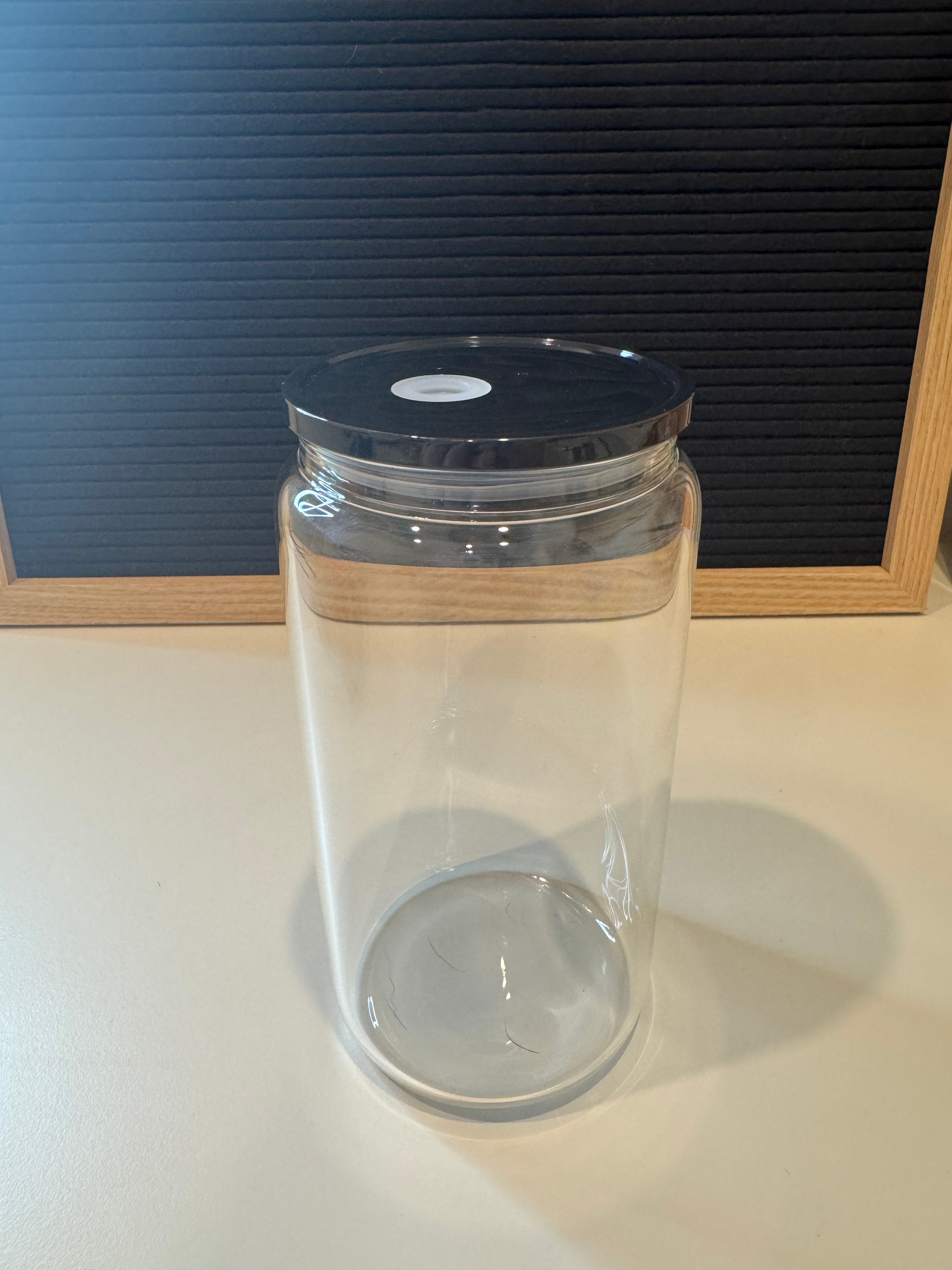 16oz Glass Tumbler *No Glitter*
