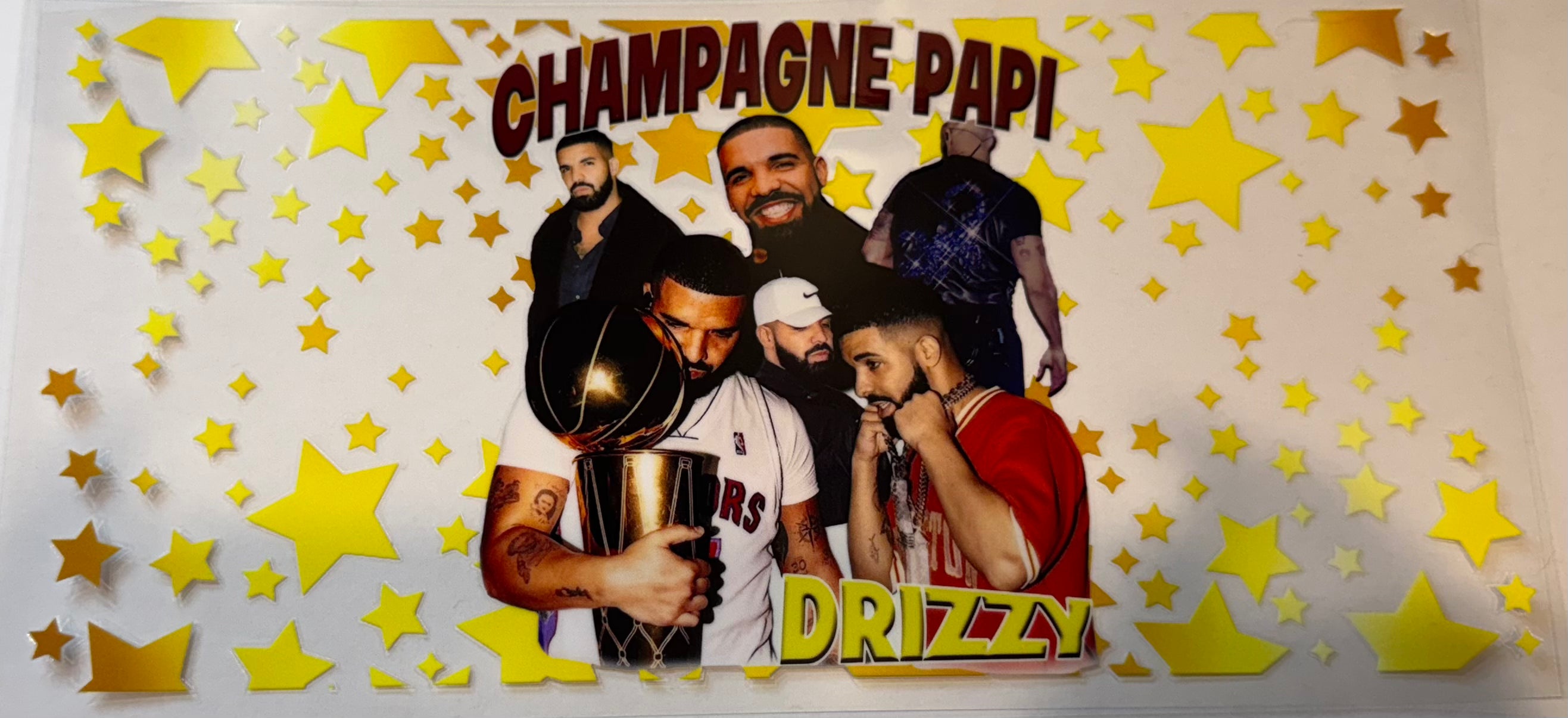 Champagne Papi 16oz Uv DTF Wrap