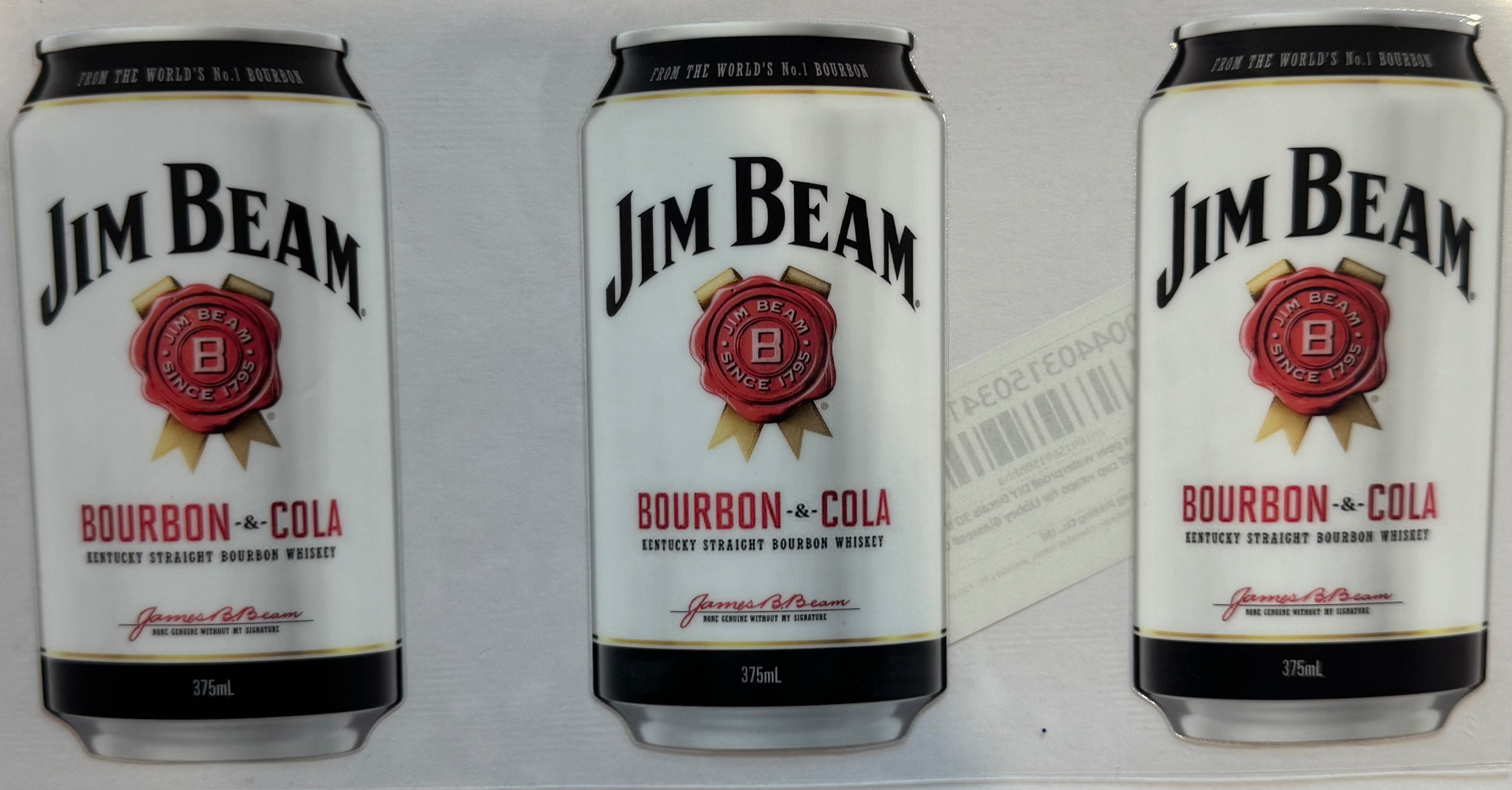 Jim Beam 16oz Uv DTF Wrap
