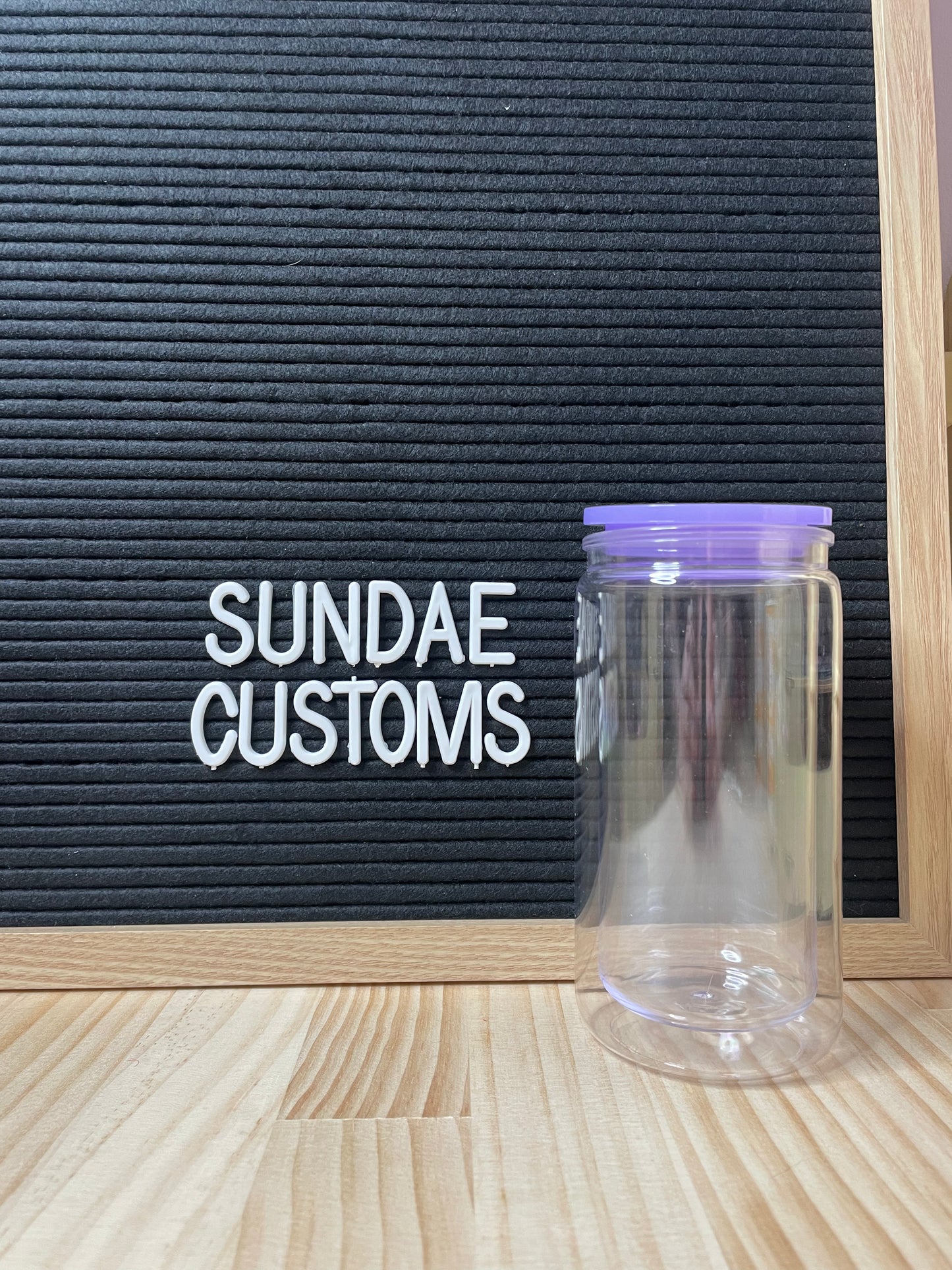 16oz Acrylic Snow Globe Tumbler