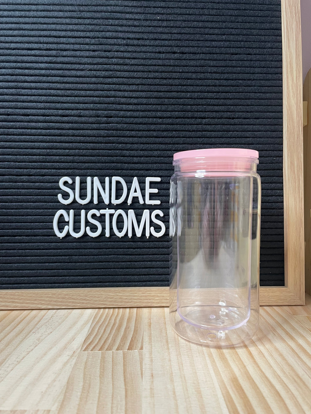 16oz Acrylic Snow Globe Tumbler