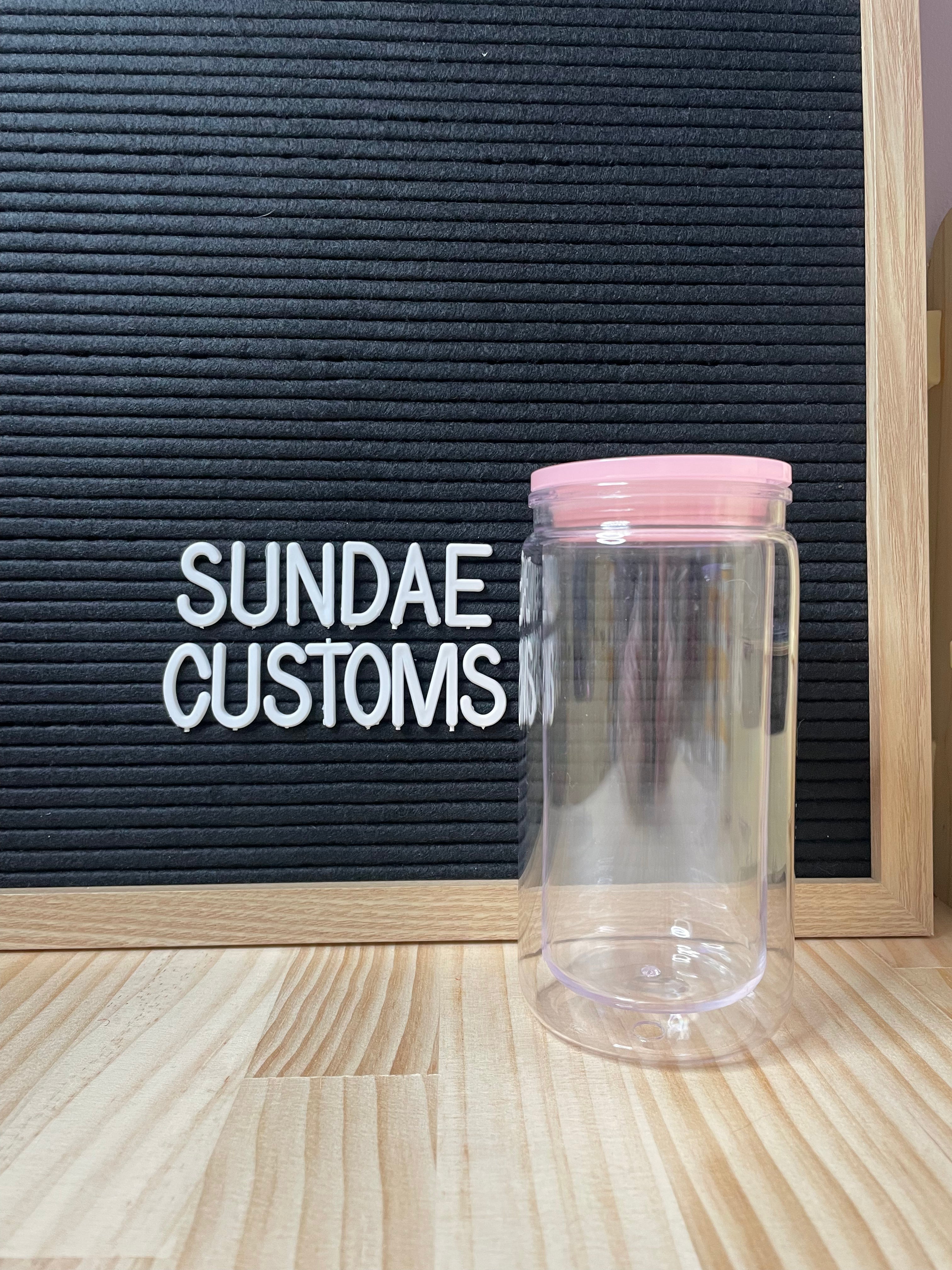 16oz Acrylic Snow Globe Tumbler