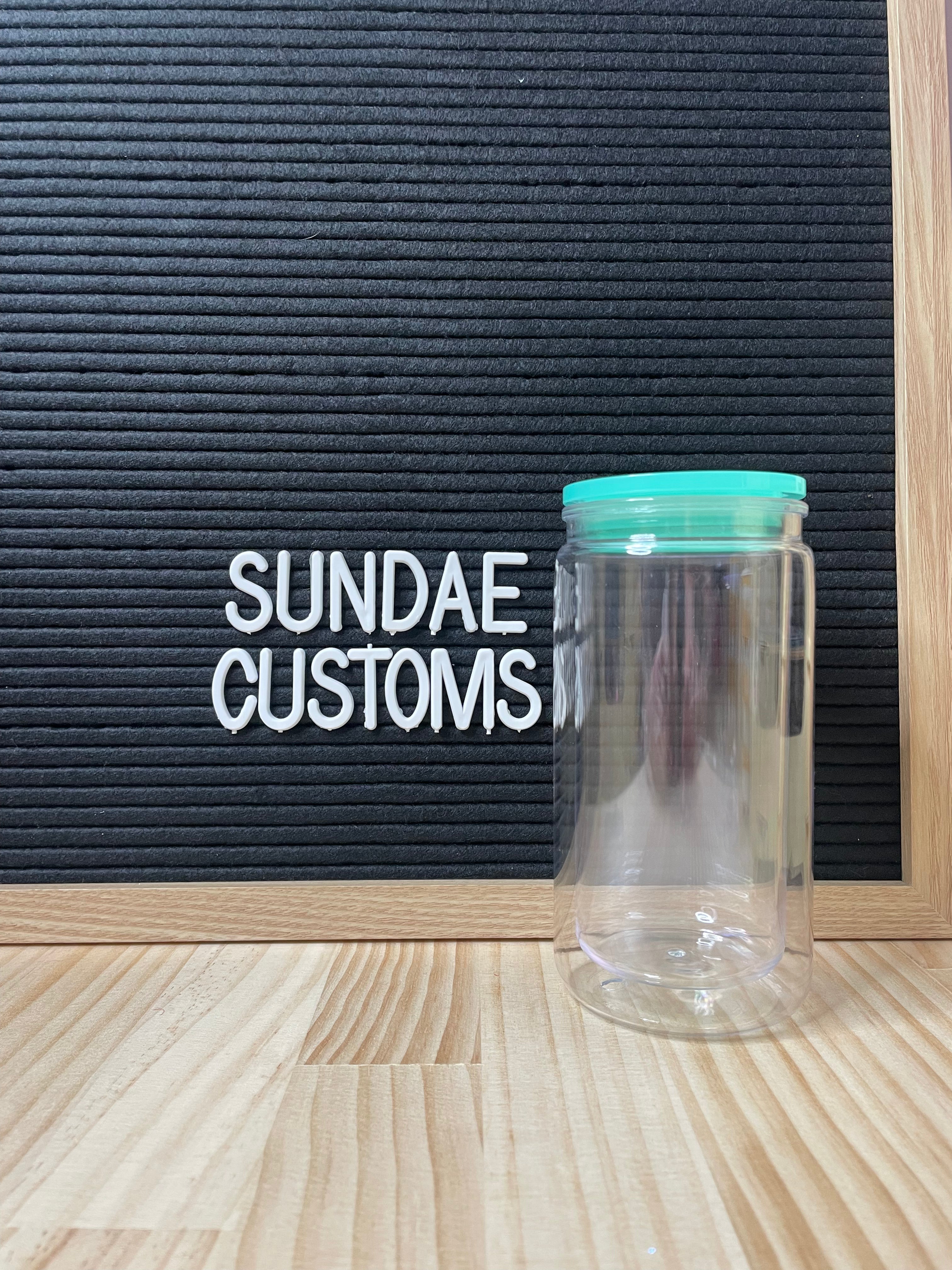 16oz Acrylic Snow Globe Tumbler