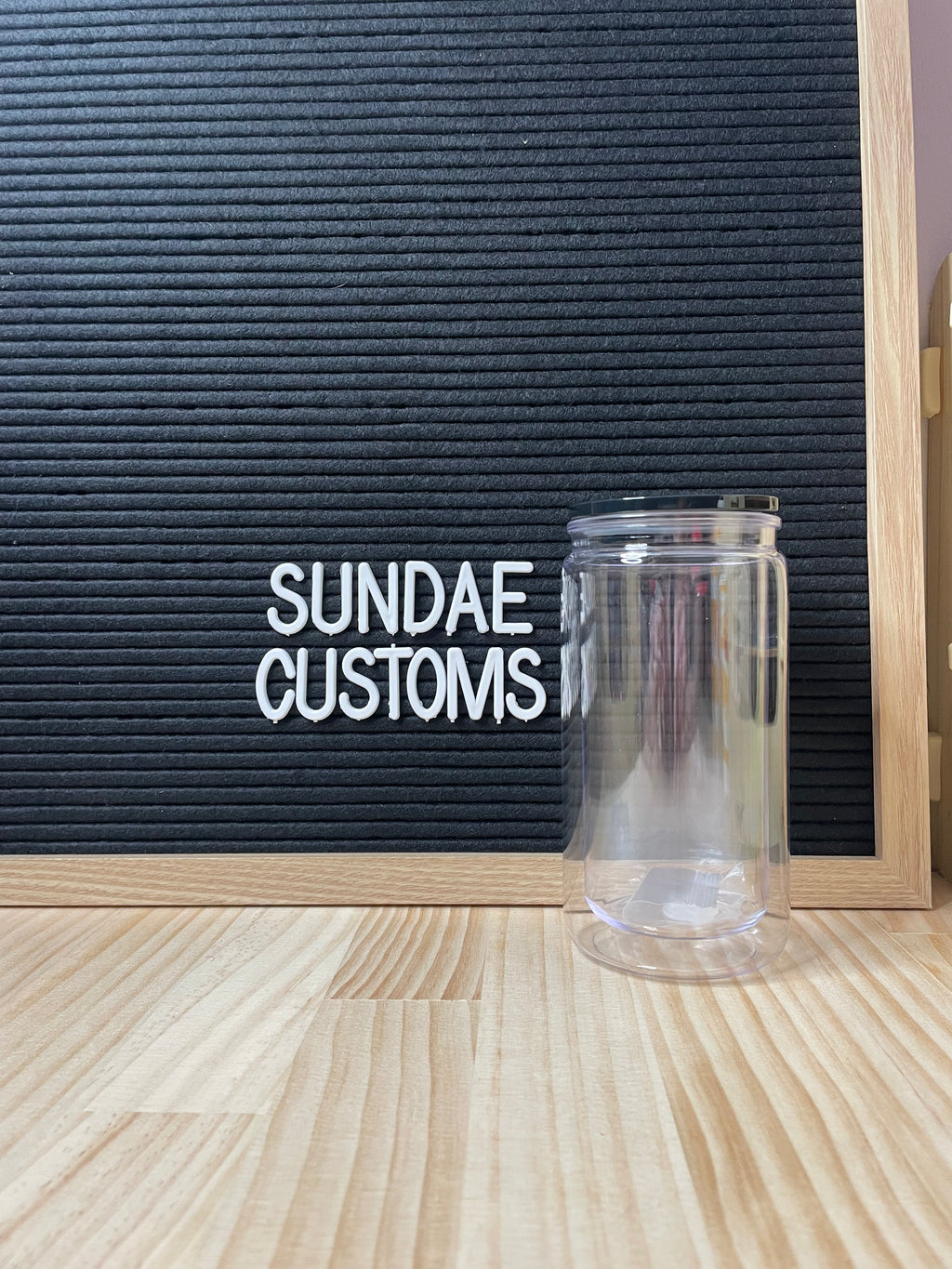 16oz Acrylic Snow Globe Tumbler