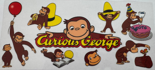 Curious George 16oz Uv Dtf Wrap