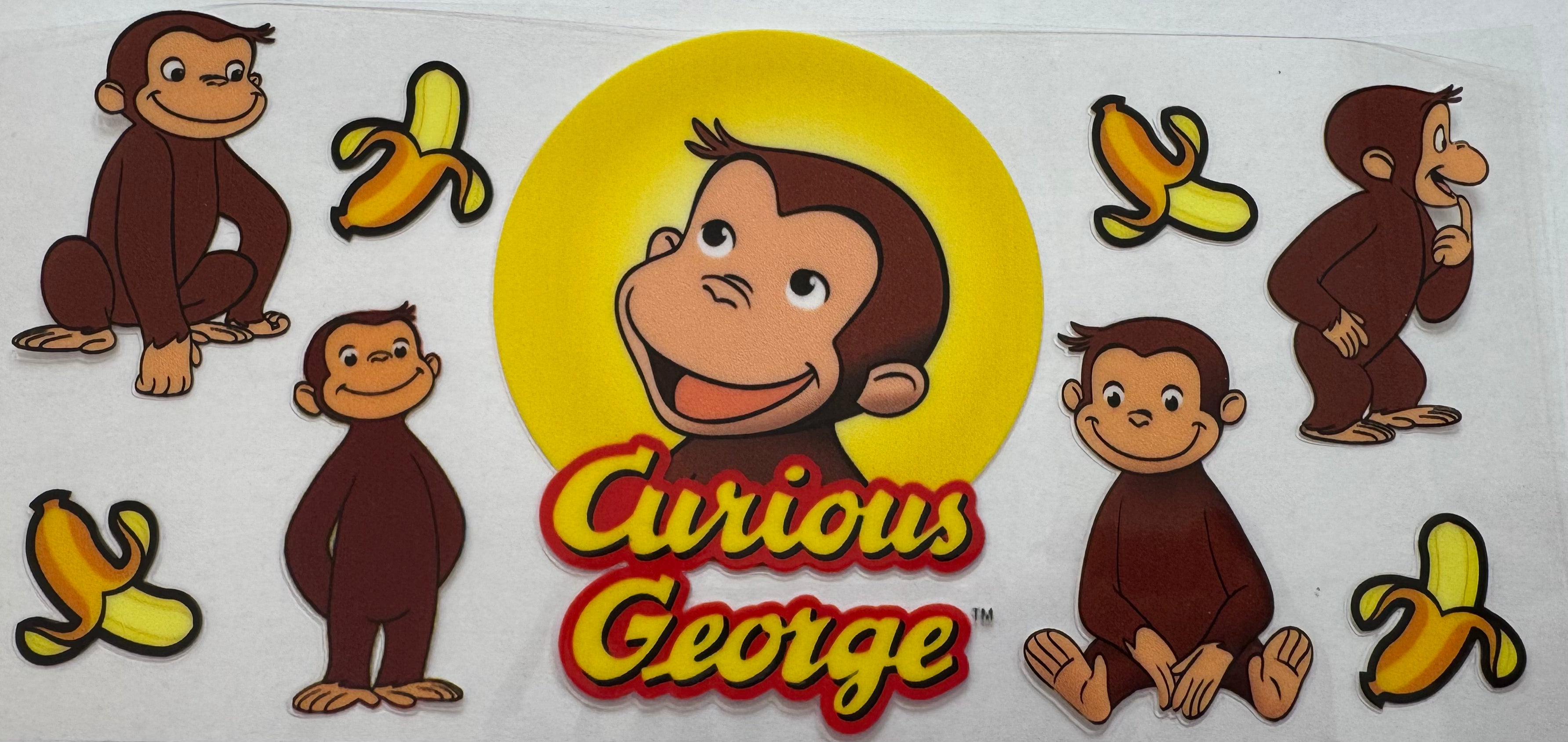 Curious George 16oz Uv Dtf Wrap