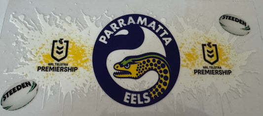 Parramatta Eels 16oz Uv DTF Wrap
