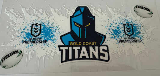 Gold Coast Titans 16oz Uv DTF Wrap