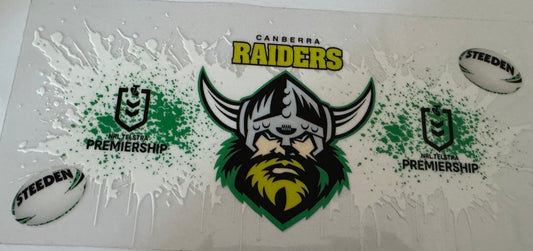 Canberra Raiders 16oz Uv DTF Wrap