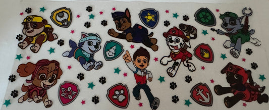 Paw Patrol 16oz Uv DTF Wrap