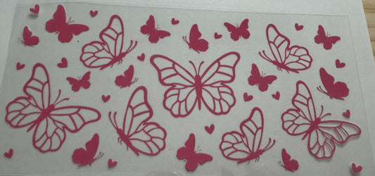 Butterflys 16oz Uv DTF Wrap