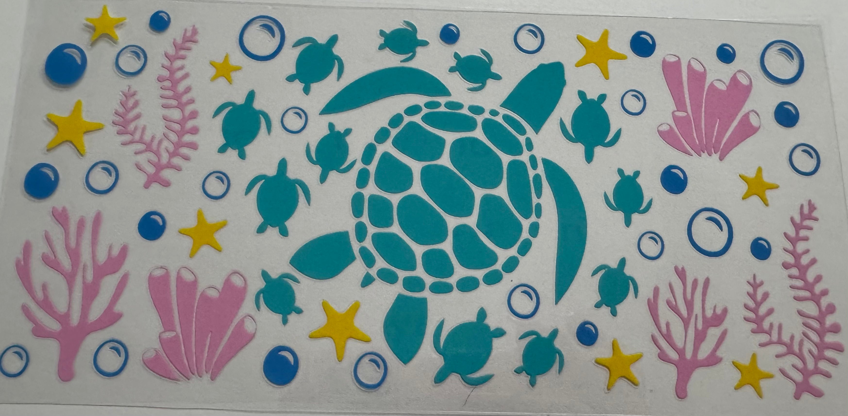 Turtle 16oz Uv DTF Wrap