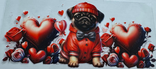 Pug 16oz Uv DTF Wrap