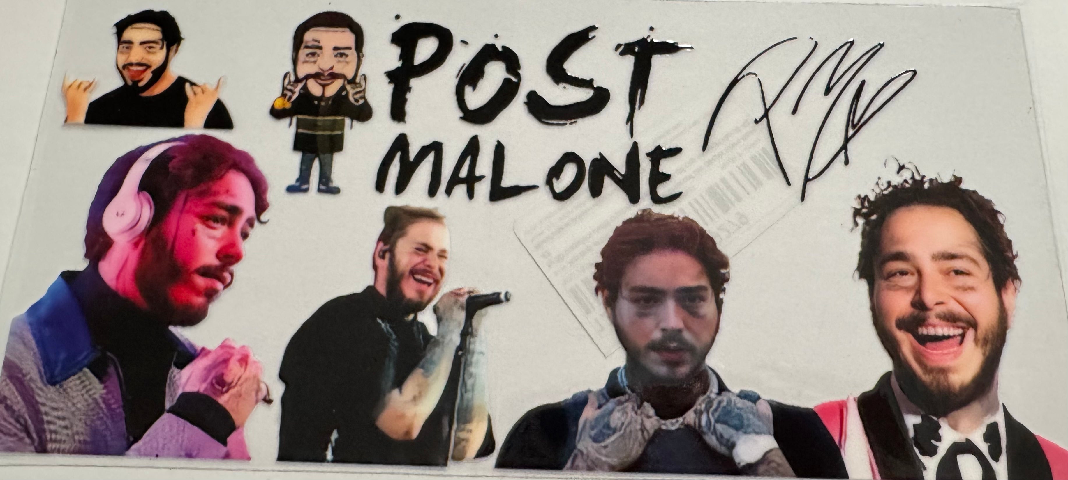 Post Malone 16oz Uv DTF Wrap