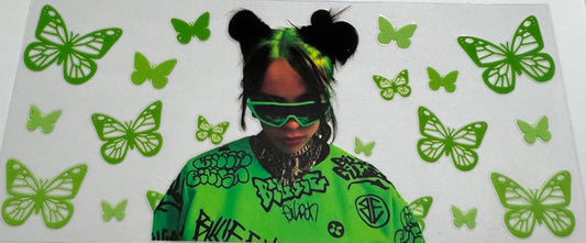 Billie Eilish 16oz Uv DTF Wrap