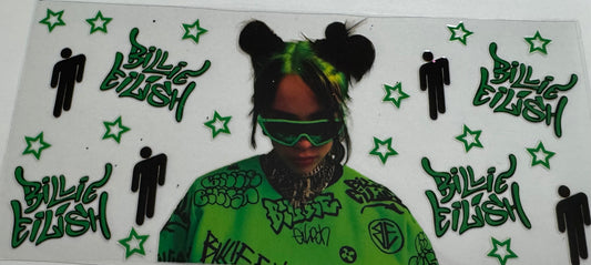 Billie Eilish 16oz Uv DTF Wrap #2