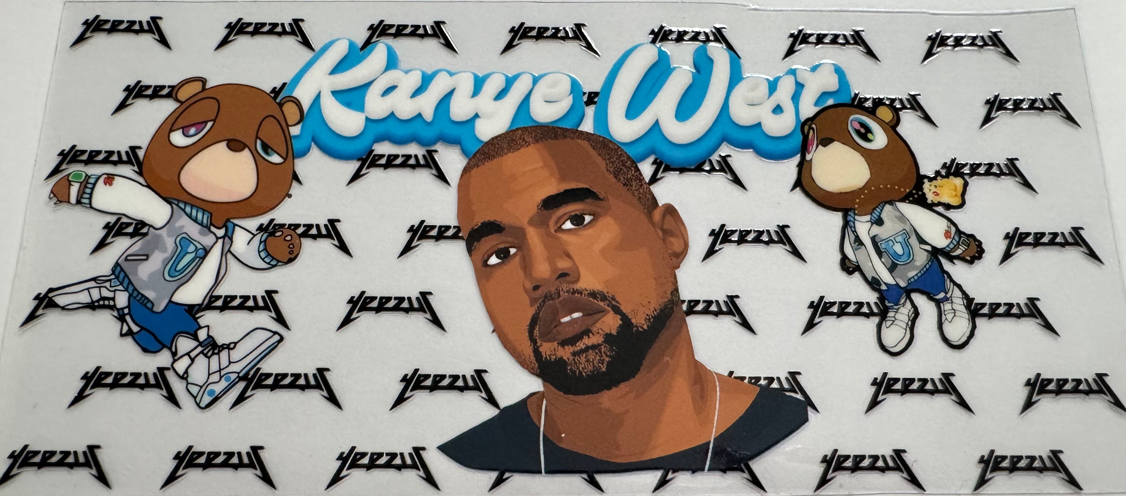 Kanye West 16oz Uv DTF Wrap