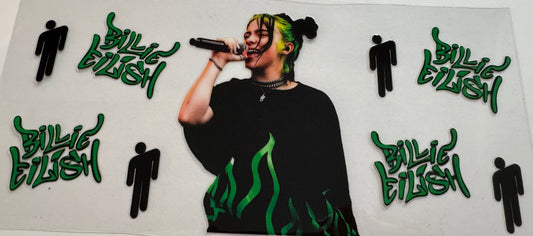Billie Eilish 16oz Uv DTF Wrap #3