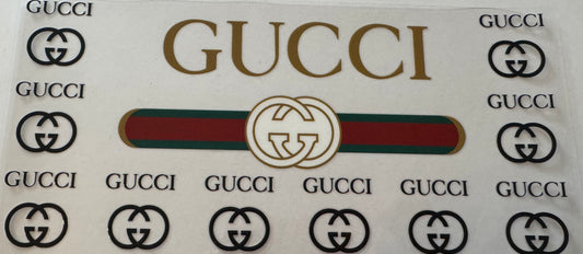 Gucci 16oz Uv DTF Wrap