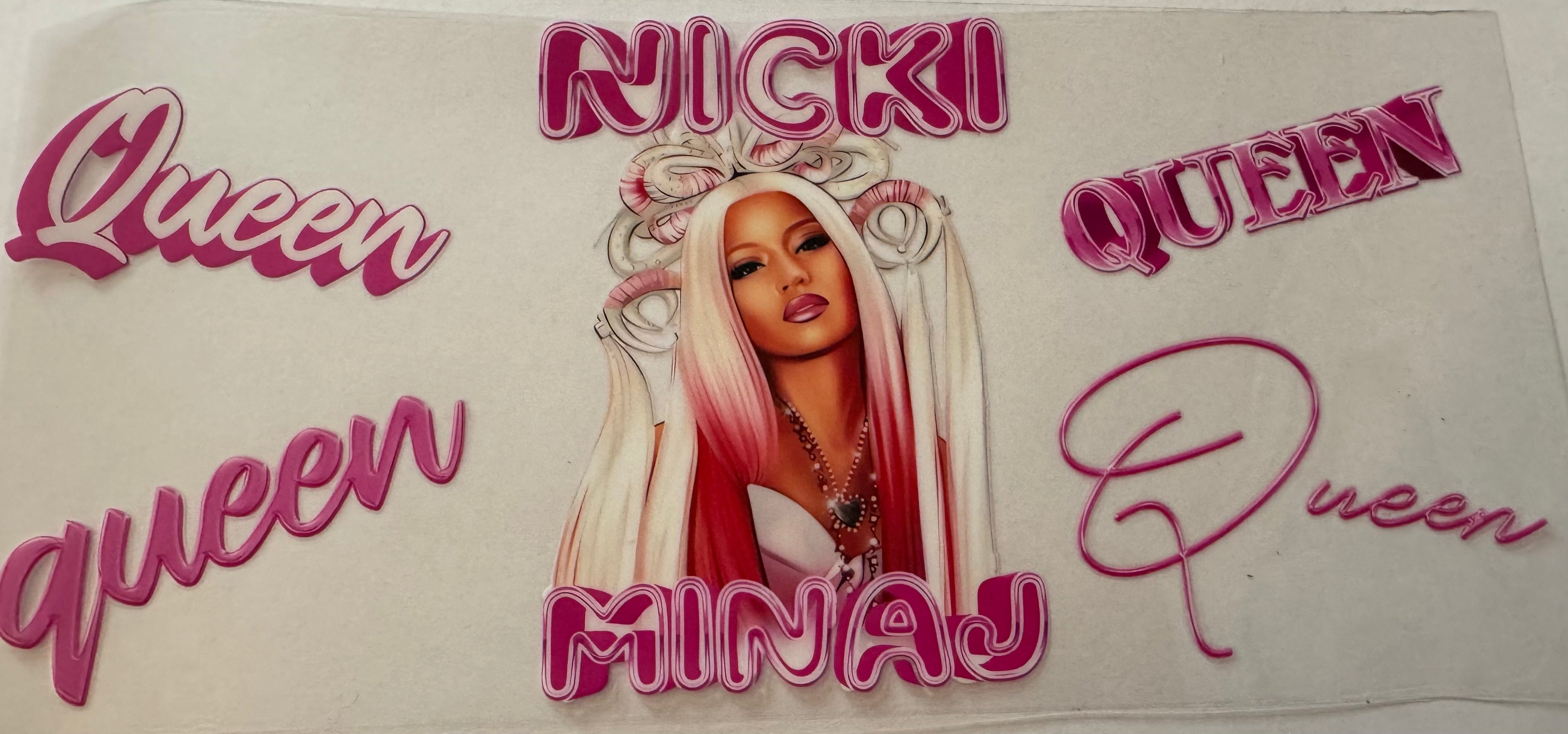 Nicki Minaj 16oz Uv DTF Wrap