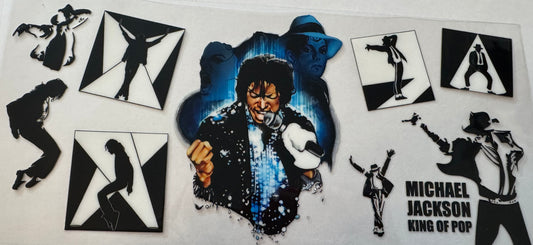 Michael Jackson 16oz Uv DTF Wrap