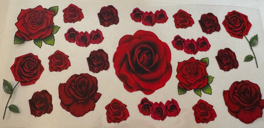 Roses 16oz Uv DTF Wrap