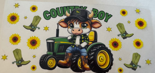 Country boy 16oz Uv DTF Wrap