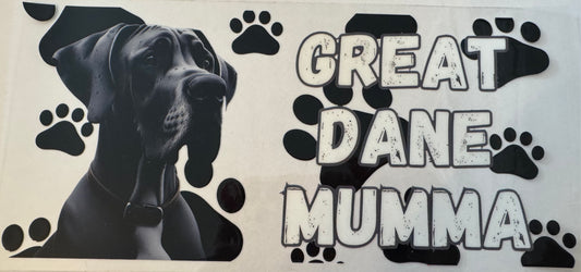 Great Dane Mumma 16oz Uv DTF Wrap