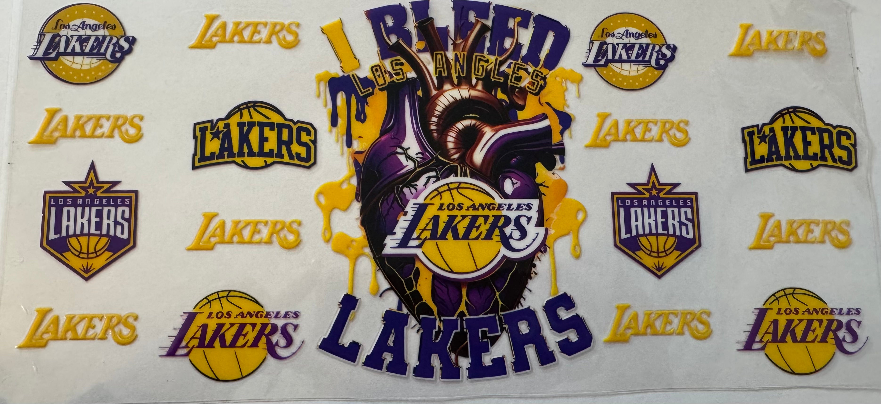 Lakers 16oz Uv DTF Wrap