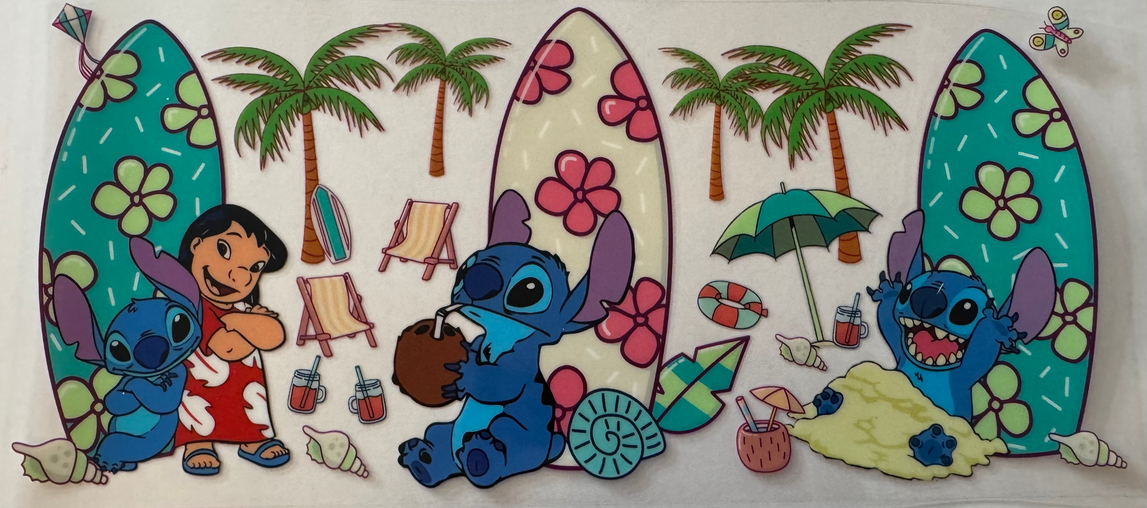 Lilo and Stitch 16oz Uv DTF Wrap
