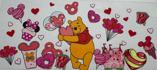 Winnie the Pooh 16oz Uv DTF Wrap