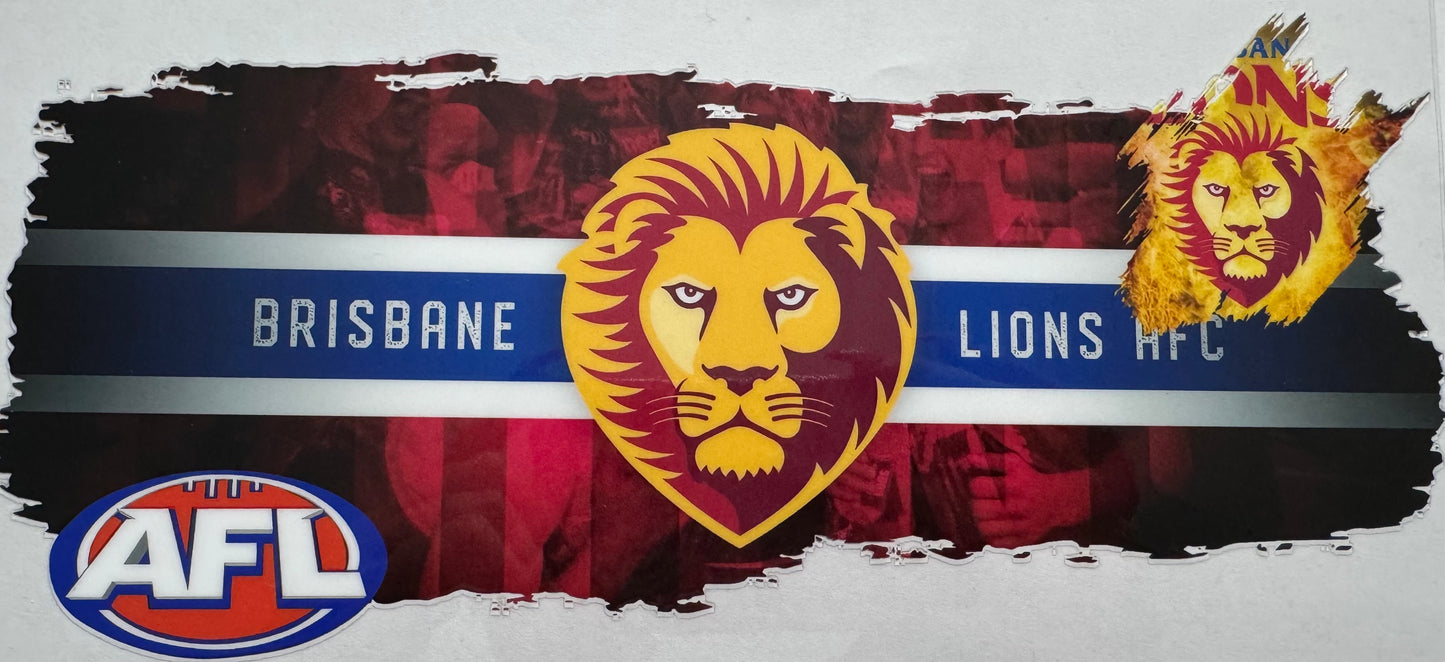 Brisbane Lions 16oz Uv DTF Wrap