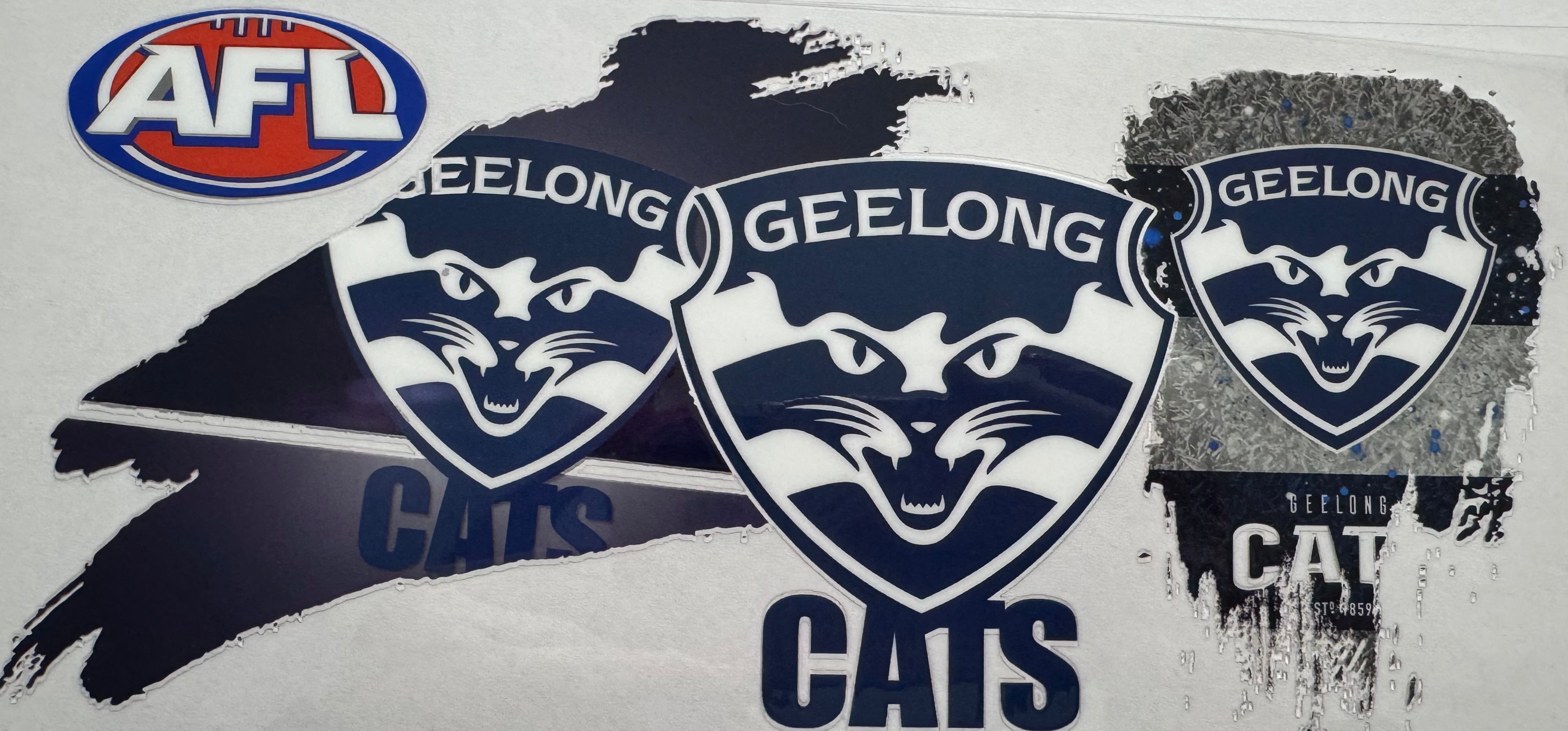 Geelong Cats 16oz Uv DTF Wrap