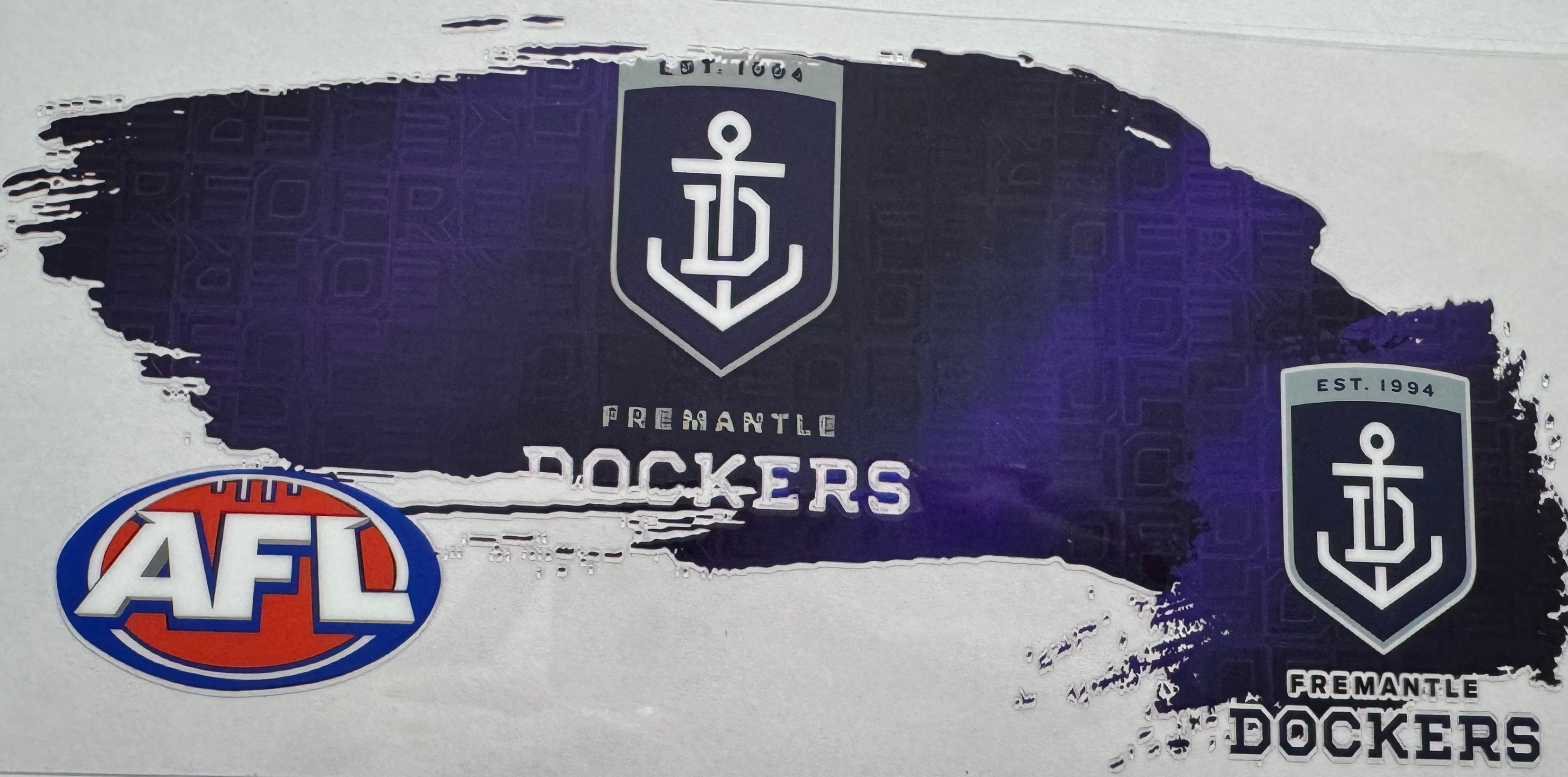 Fremantle Dockers 16oz Uv DTF Wrap