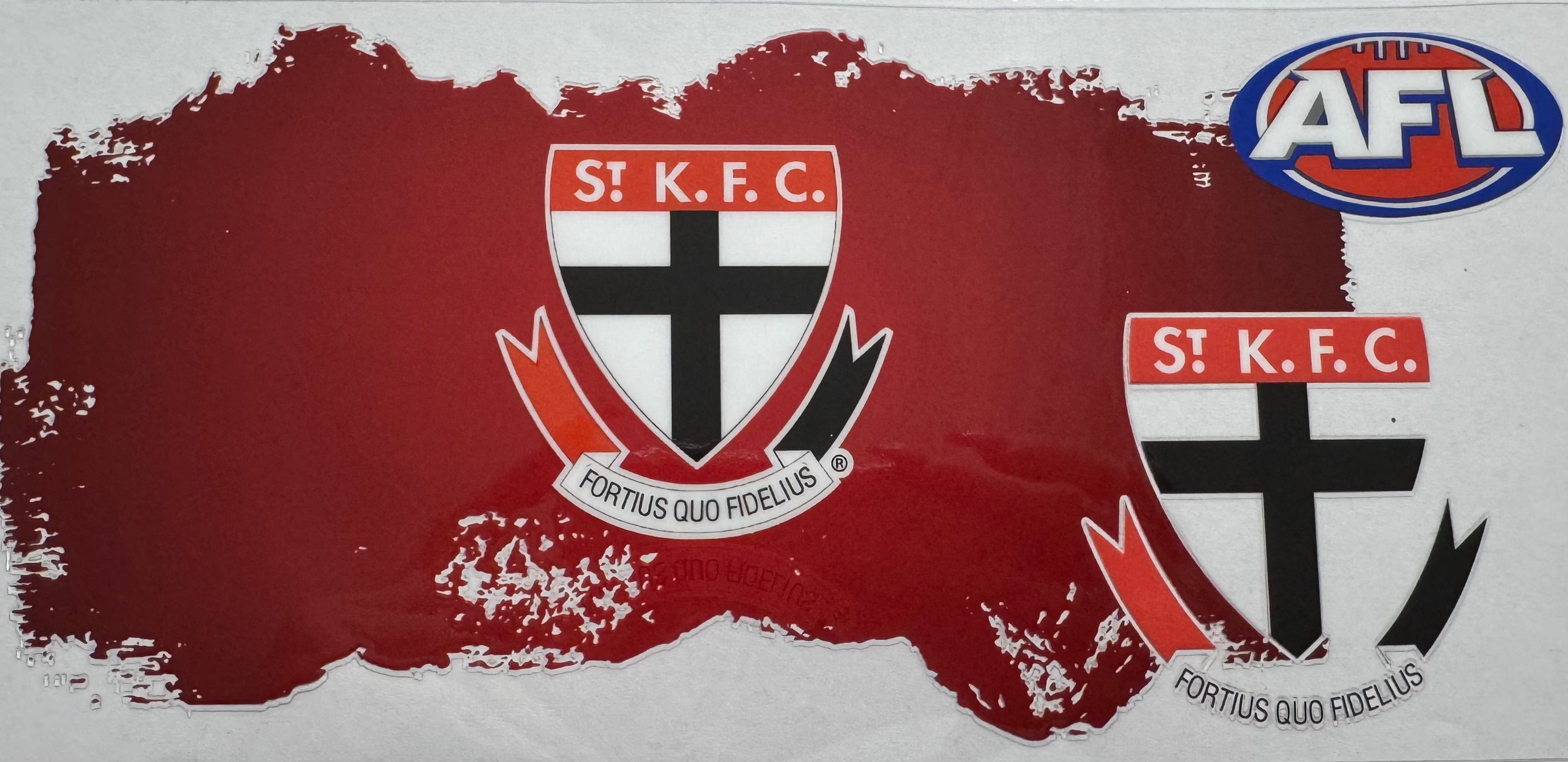 St Kilda Football Club 16oz Uv DTF Wrap