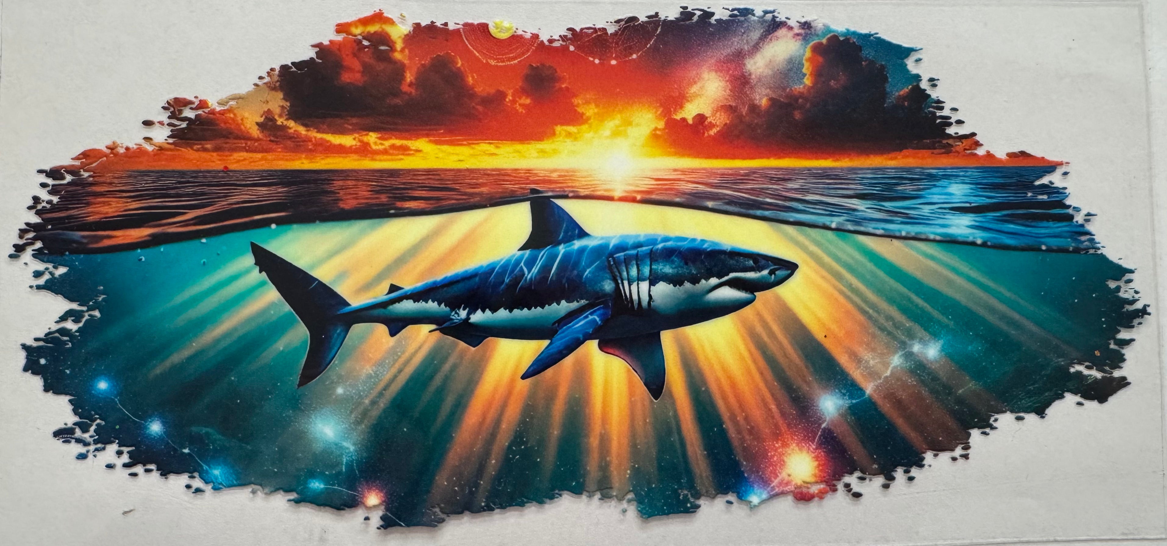 Shark 16oz Uv DTF Wrap