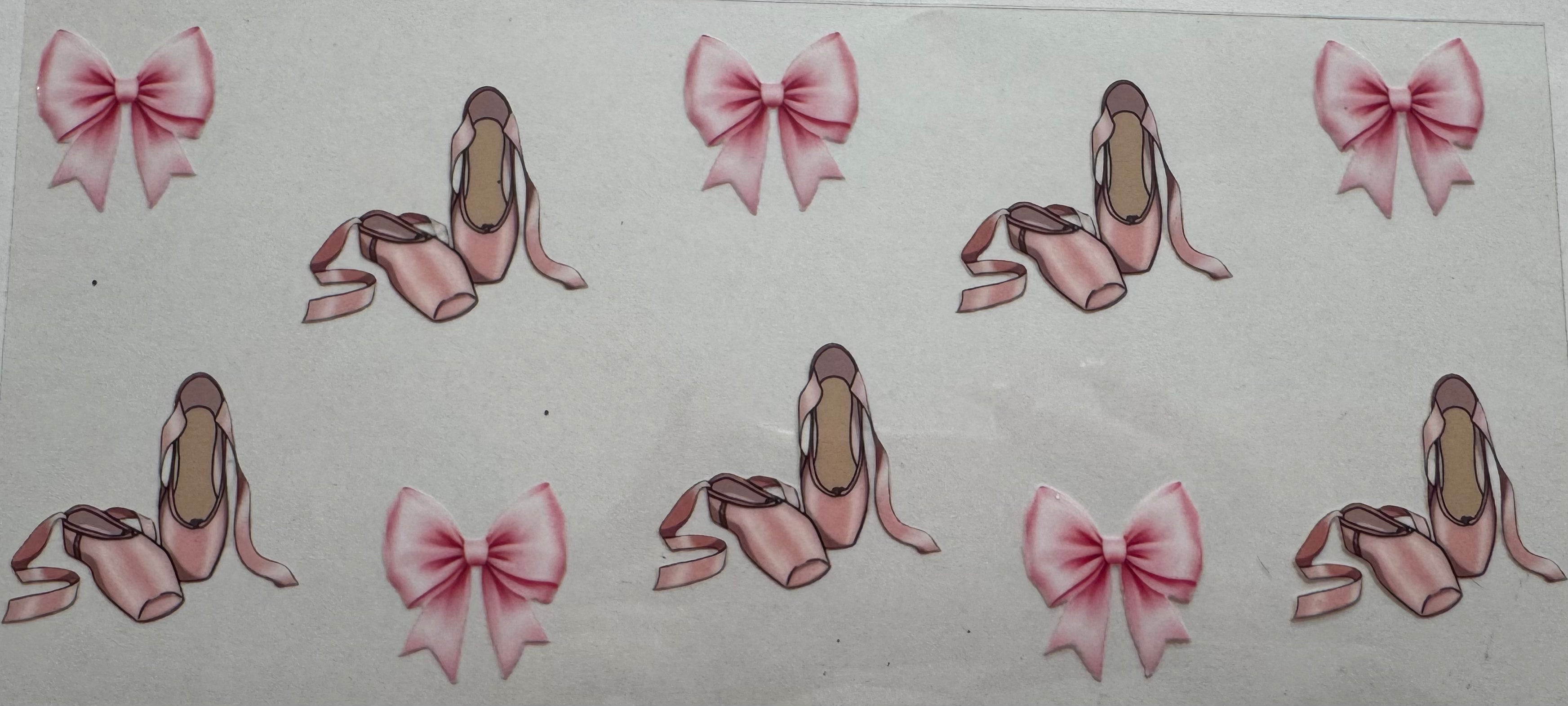 Ballerina shoes 16oz Uv DTF Wrap
